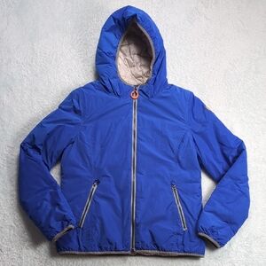 Crust Revolution Women's Blue Puffer Jacket Size M